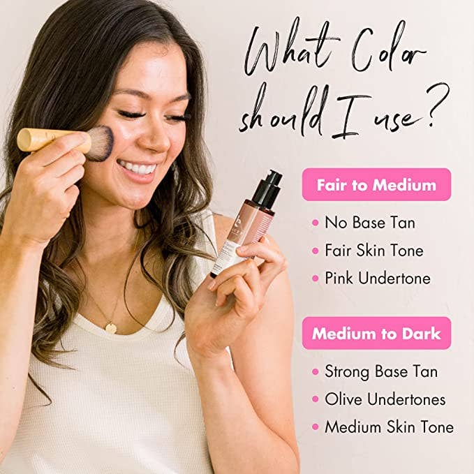 Self Tanner Hyaluronic Acid Face Serum 2oz, (2 Shades)