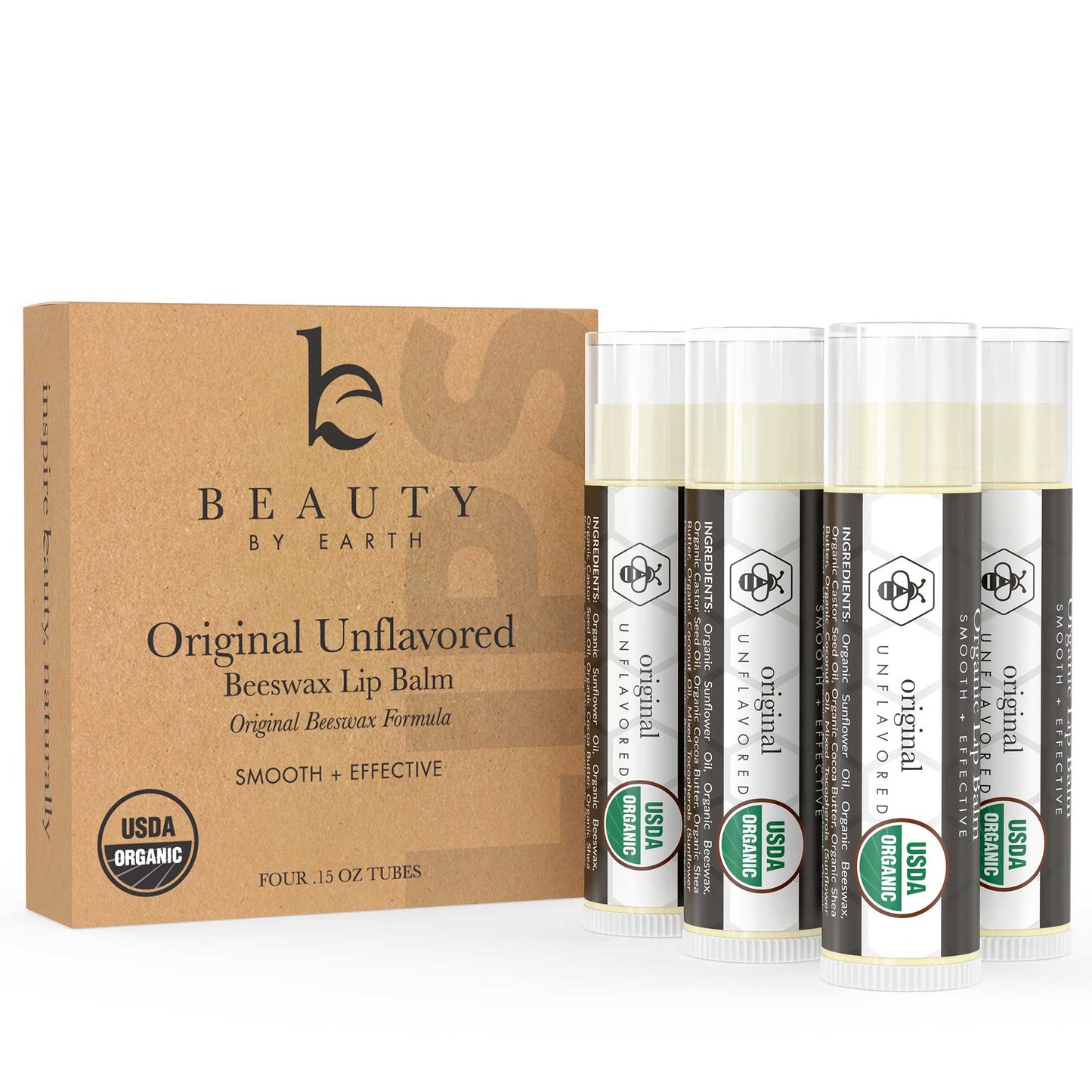 Organic Lip Balm (Pack of 4)
