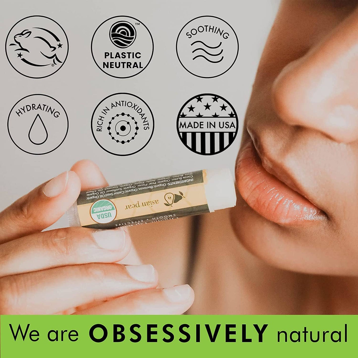 Organic Lip Balm (Pack of 4)