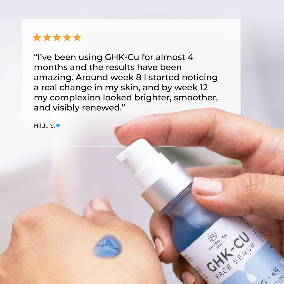 Copper Peptide Face Serum | 4% Gentle High Strength GHK CU
