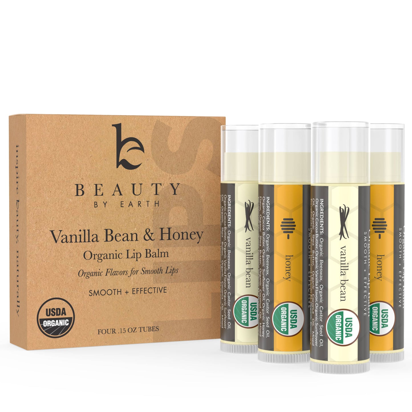 Organic Lip Balm (Pack of 4)