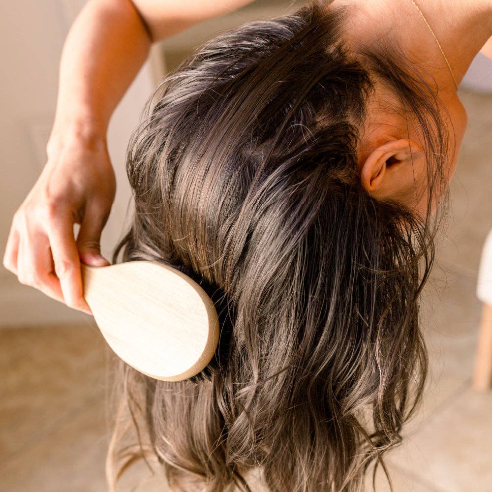Hair Brush - 100% Boar Bristle with Bamboo Handle