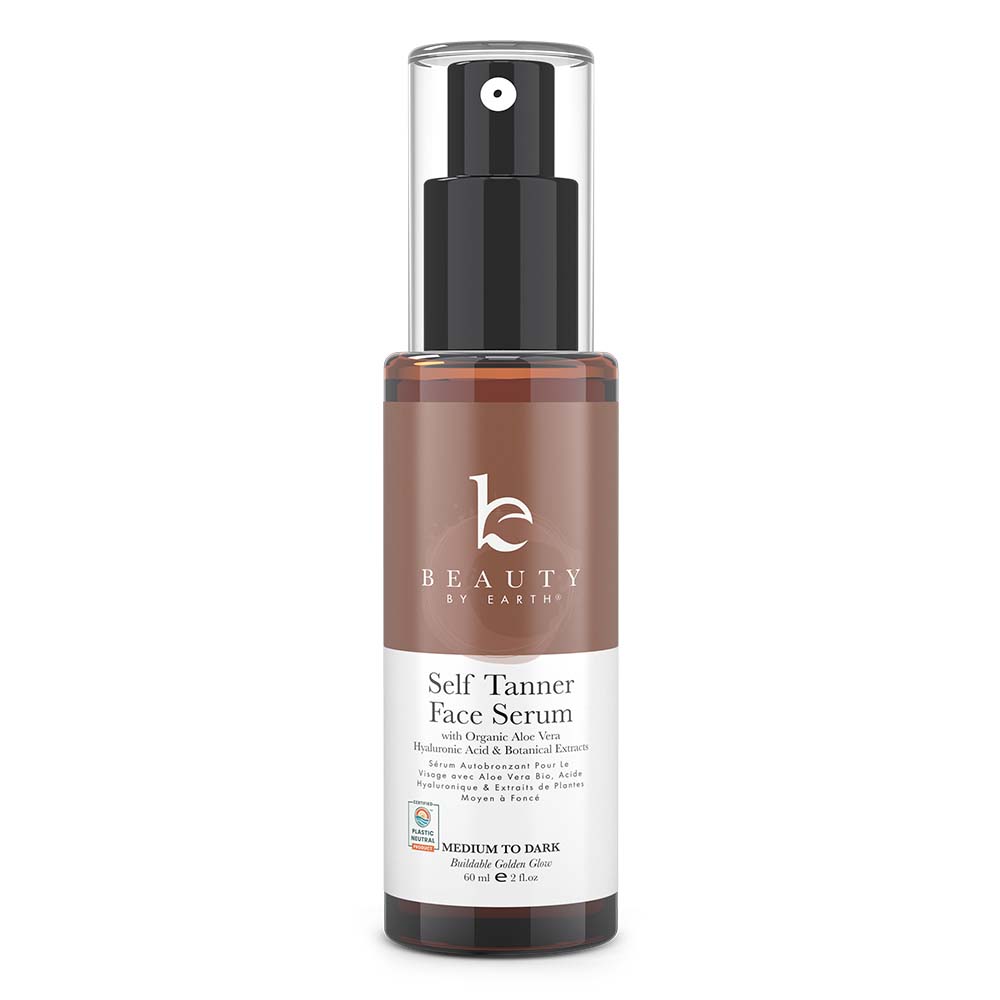 Self Tanner Hyaluronic Acid Face Serum 2oz, (2 Shades)