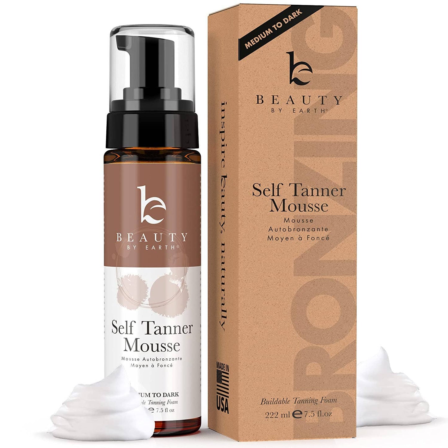 Self Tanner Body Tanning Mousse (3 Shades, 2 Sizes)